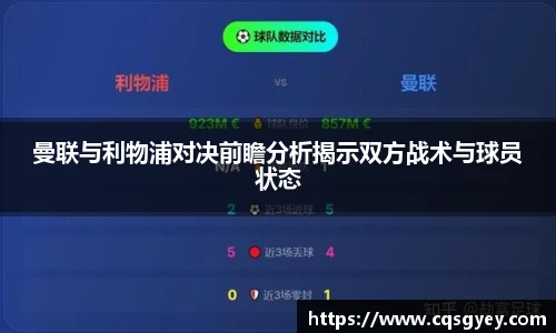 曼联与利物浦对决前瞻分析揭示双方战术与球员状态