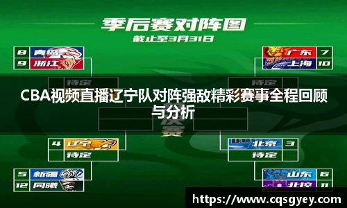 CBA视频直播辽宁队对阵强敌精彩赛事全程回顾与分析